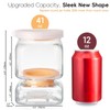 Glass Pickle Jar with Strainer Flip, 46 FL OZ Pickle
