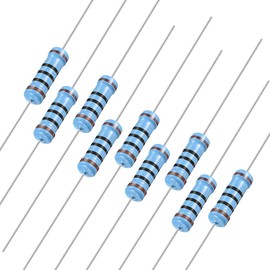 uxcell 100Pcs 100 Ohm Resistor, 3W 1% Tolerance Metal Film Resistors, Lead, 5 Bands for DIY Electronic Projects and Experiments
