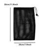 10PCS Nylon Mesh Drawstring Bag With Cord Lock, 8 x