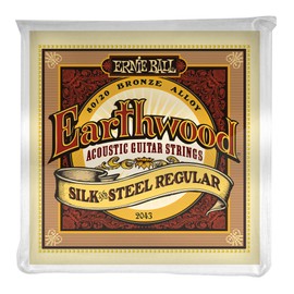 Ernie Ball Earthwood Silk & Steel Regular 80/20 Bronze Acoustic Guitar Strings - 13-56 Gauge