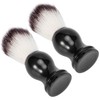 2PCS Men Portable Synthetic Nylon Beard Brush Salon Face Cleaning