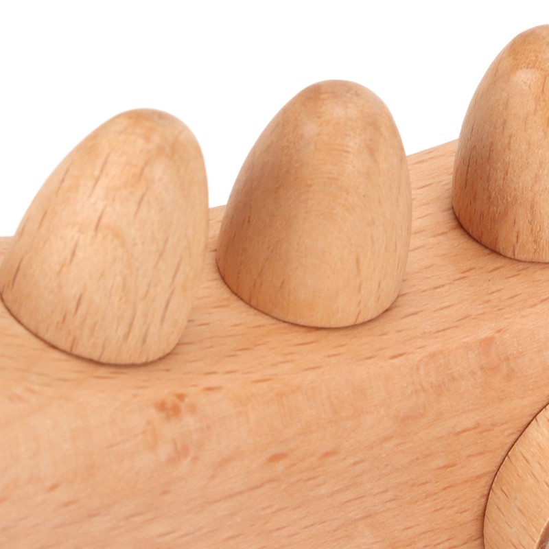 Wooden Gua Sha Tool Portable Rounded Edges Wood Scraping Massage