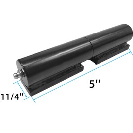 1 Pair Heavy Duty Barrel Gate Hinge 5 inches, Door Hinge Barrel Style for Swing Gate, Trailer Ramp Gate 450lb Capacity - Weld On Install (5inch)