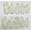 Rose White Ribbon Nail Tips - Please write in your