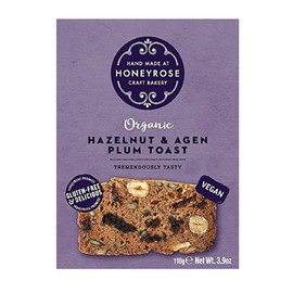 Honeyrose Bakery - Hazelnut & Agen Plum Toast 110g, 0.11 kg