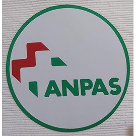 Centro Ricami Stickerei-Aufnäher aus HD/Jacquard (hohe Definition) ANPAS Logo zum Aufbügeln, Mikrogarn Durchmesser: cm 6 - Made in Italy