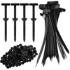 50 PCS Nylon Universal Cable Tie Buckle with Pin &