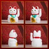 Chunful 6 Inch Lucky Cat Waving Arm Maneki Neko Lucky