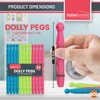 SOL 24pk Plastic Dolly Pegs For Washing Line | Heavy