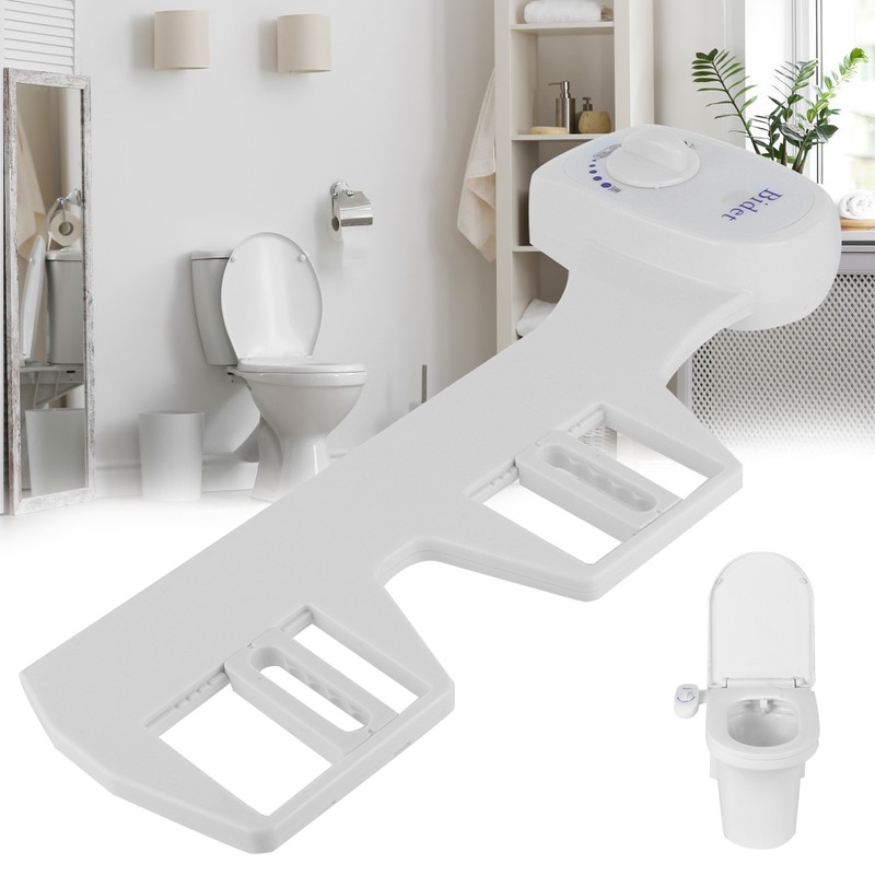 Non‑Electric Mechanical Toilet Bidet Sprayer Self Cleaning with Single Nozzle