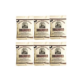 Natural Horehound Old Fashion Hard Candy (Six - 6 oz. bags = 2.25 lbs (36 oz total))