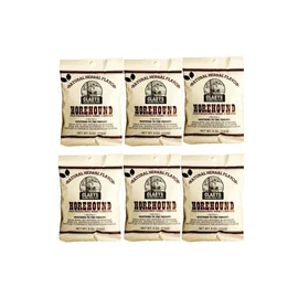 Natural Horehound Old Fashion Hard Candy (Six - 6 oz. bags = 2.25 lbs (36 oz total))