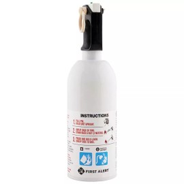 FIRST ALERT KITCHEN5 Fire Extinguisher, KFE2S5, UL RATED 5-B:C, White, 1-Pack