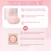 Noerrors Body Glitter Powder Puff Body Shimmer Powder Plush Peach