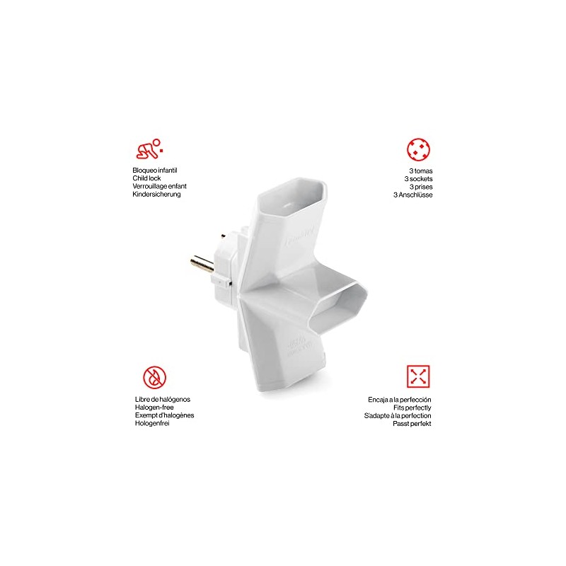 famatel 1217 – ADAPTER Triple 10 A-250 V