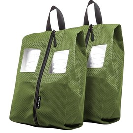 Travel Shoe Bag for Suitcase and Backpack, Olive Odyssey - Green, shoe bag