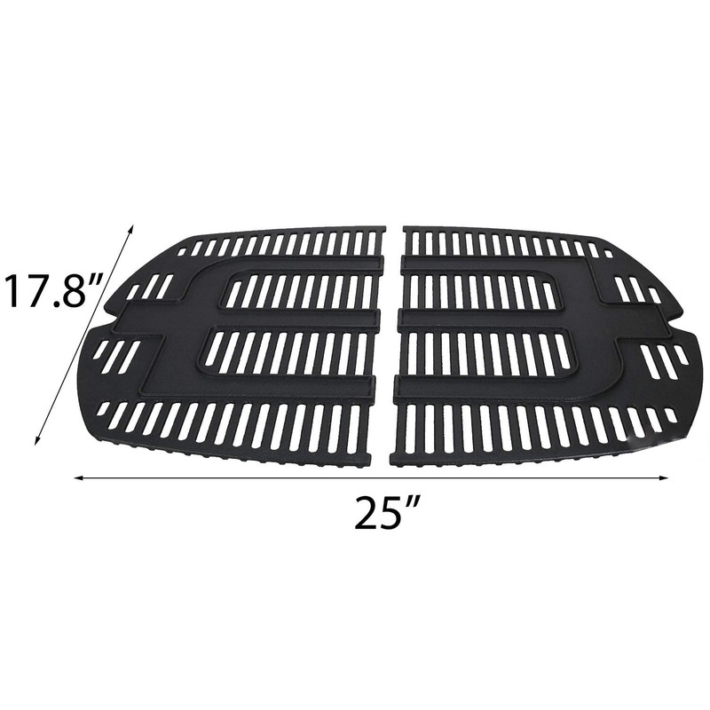 Votenli C764F(2-Pack) 25 x 17.8 inches Cast Iron Cooking Grid