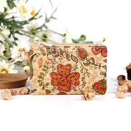 SHIDXIB 2Pcs Vintage Pattern Short Allet Zipper Portable Clutch Purse Versatile Credit Card Holder