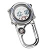 Aceshop Carabiner Watch Digital Clip On Quartz Watch Multifunctional Carabiner
