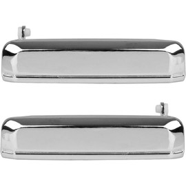 Lcyolada Pair of Exterior Door Handles for Nissan Hardbody 1986-1994,Nissan D21 1986-1994, Nissan Pickup 1995-1997, Front Rear Driver & Passenger Side Door Handles Chrome