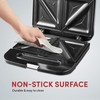 Elite Gourmet ESM2207XSS Sandwich Panini Maker Grilled Cheese, Machine Tuna