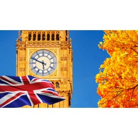 TOPFLAGS British Flag 4x6 Ft Outdoor,Embroidered Double Sided United Kingdom UK Flags Heavy Duty Nylon Sewn Stripes with 2 Brass Grommets,Vivid Color Large Flag,Fade-resistant