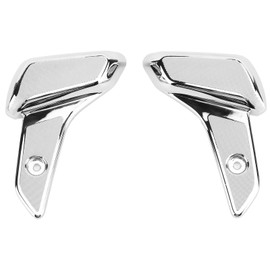 1 Pair Motorcycle Rear Foot Rest Electroplated Plastic Passenger Foot Step Pedals Replacement for Vespa Sprint Primavera 50 125 150