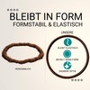 Haarallerliebst Women's Hair Scrunchies with Rubber Adhesion, Brown for Brown