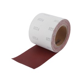 Hihaha P220 Long Board Sanding Paper 393.70"x3.94" Red Sanding Roll Back Velvet 1 Pc