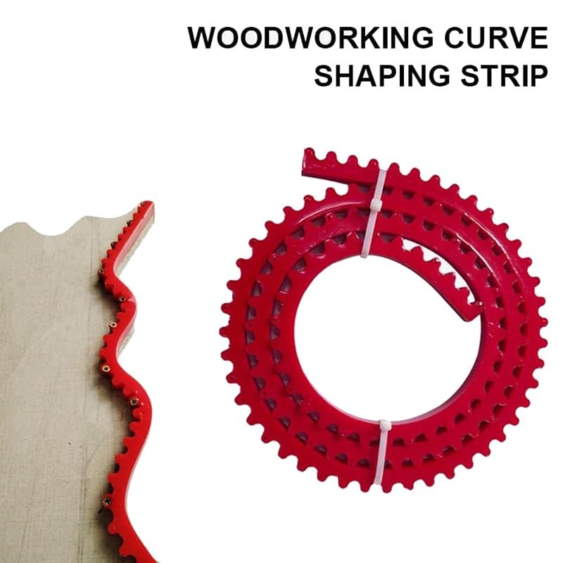 Woodworking Profiling Strip with Gear-Driven Chain - 1.98m Flexible Polymer
