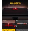 Partsam Eagle-Wing LED 3rd Third Brake Light with Strobe High