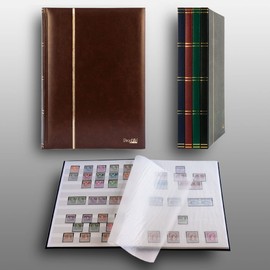 Prophila 16 White Pages A4 Stamp Pocket Book Brown Cover