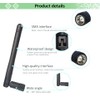 CENXIFJUDZ 2Pcs 2.4ghz WiFi Pc Desktop Wireless Antenna 3dbi with