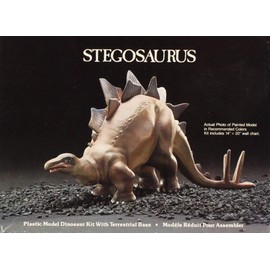 Lindberg Stegosaurus Plastic Model Dinosaur w/ Terrestrial Base Kit #263