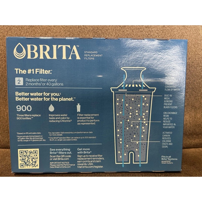 BRITA Standard Replacement Filters 3 Pack