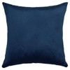 Pack 2 Navy Blue Velvet Cushion Covers 45 x 45