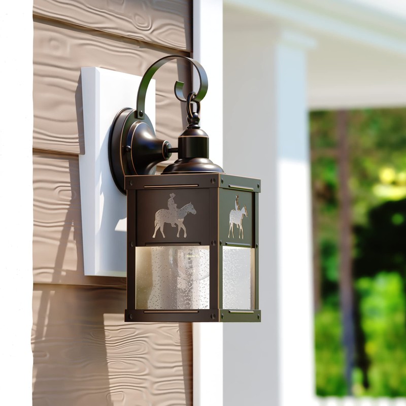VAXCEL Trail 13 in. H 1-Light Burnished Bronze Rustic Cowboy