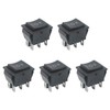 Pxyelec 16A DC Motor Polarity Rocker Switch,(On)-Off-(On) Switch Pack of