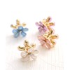 VINGTAINE H7549-WH- Hair Clip, Hair Clip, Flower, Mini, Petite, Cute