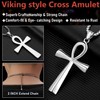 Gothic Cross Necklace for Men Boys Women，Stainless Steel Punk Cross