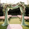 ShinyBeauty Chiffon Wedding Arch Draping Fabric 2Panels 29'' x 18FT