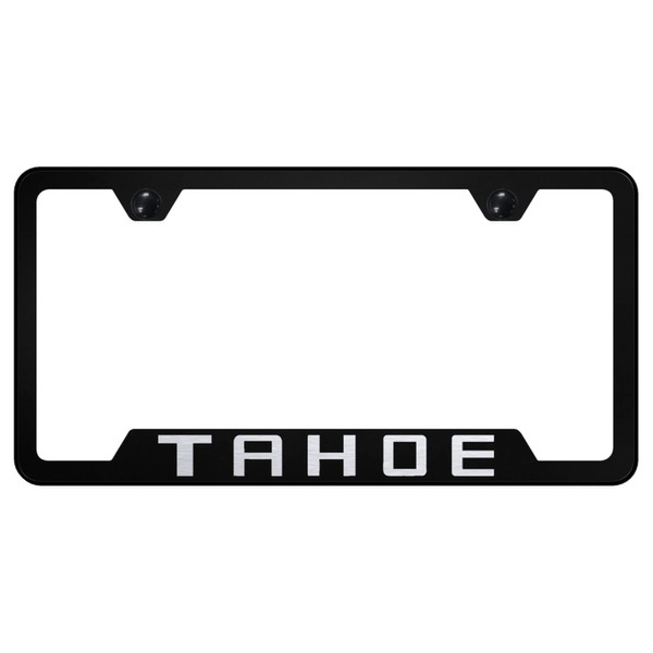 Au-TOMOTIVE GOLD Laser Etched Logo Cut-Out License Plate Frame for