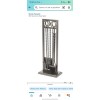 Style Selections 5 Piece Fireplace Tool Set & Stand, Heavy
