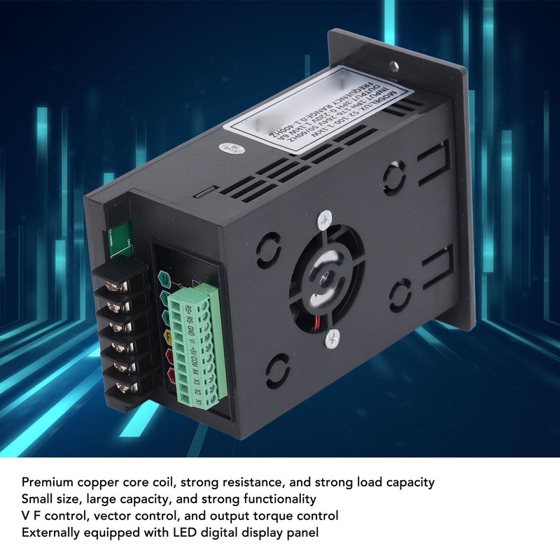 1.1kW Mini Motor Inverter Variable Frequency Drive Converter 1PH 176‑264V