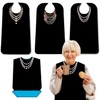 EpoBob 3 Pack Adult Bibs with Crumb Catcher, Washable and