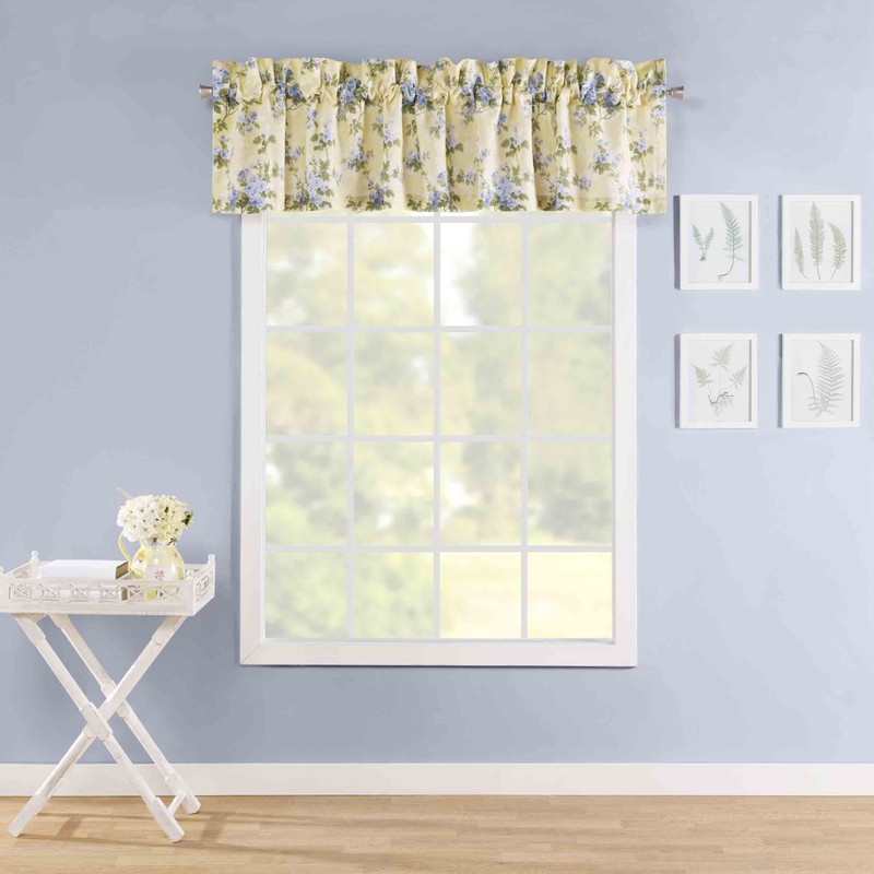 Laura Ashley - Valance, 100% Soft Cotton Window Treatment with