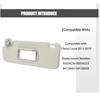 FITIPICI Driver Left Side Sun Visor Without Light Compatible with