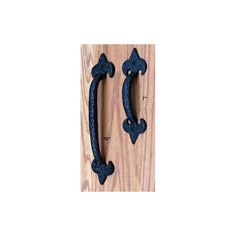 Fleur de Lis Door Pull Handle Gate Pull (10" Size)