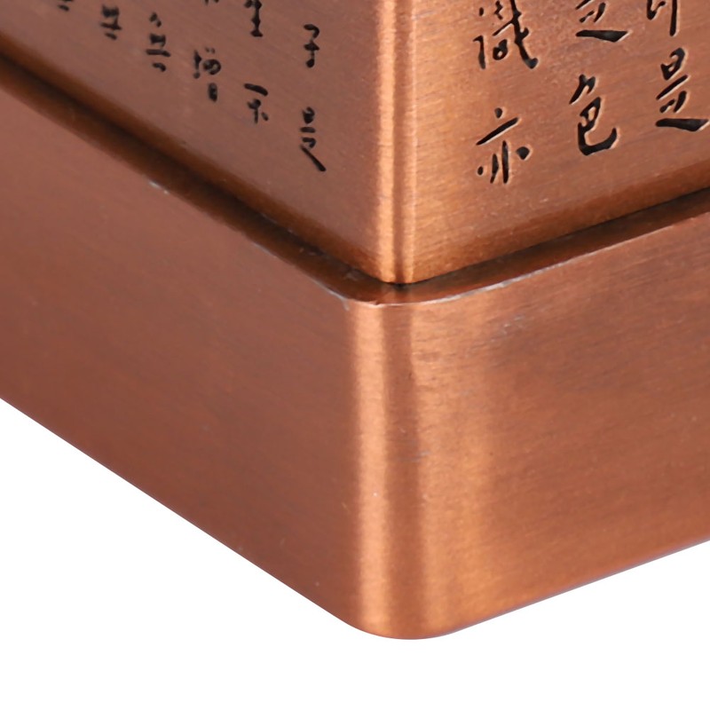 Incense Burner Zinc Alloy Metal Heart Sutra Disk Household Crafts