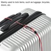 PATIKIL Security Steel Cable 2.5mm x 1m/3.28ft Coated Luggage Lock